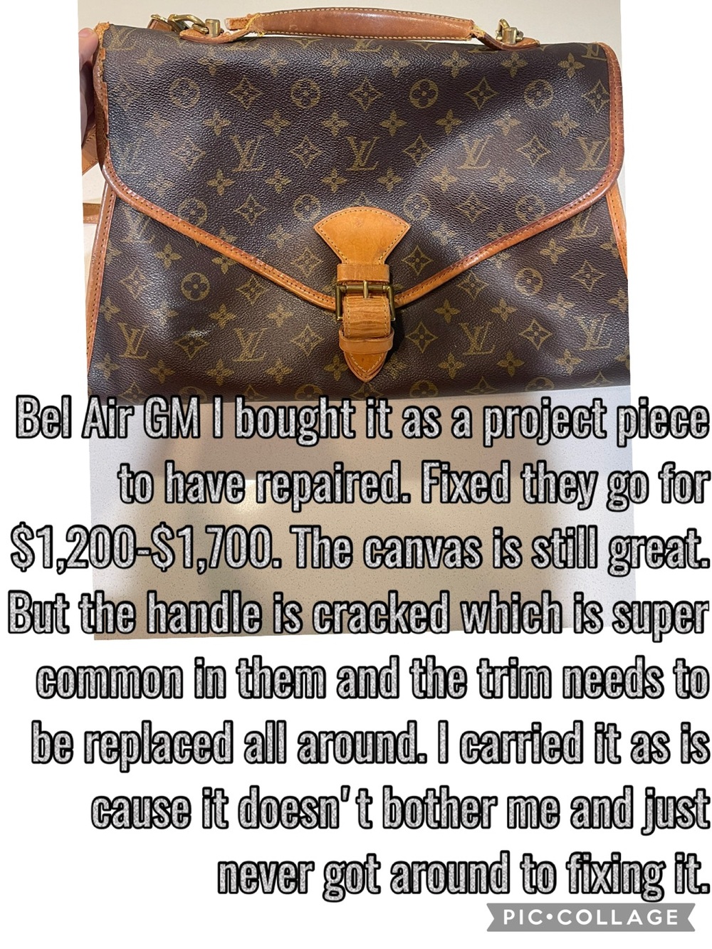 Louis Vuitton Monogram Messenger Bag in Brown and Tan